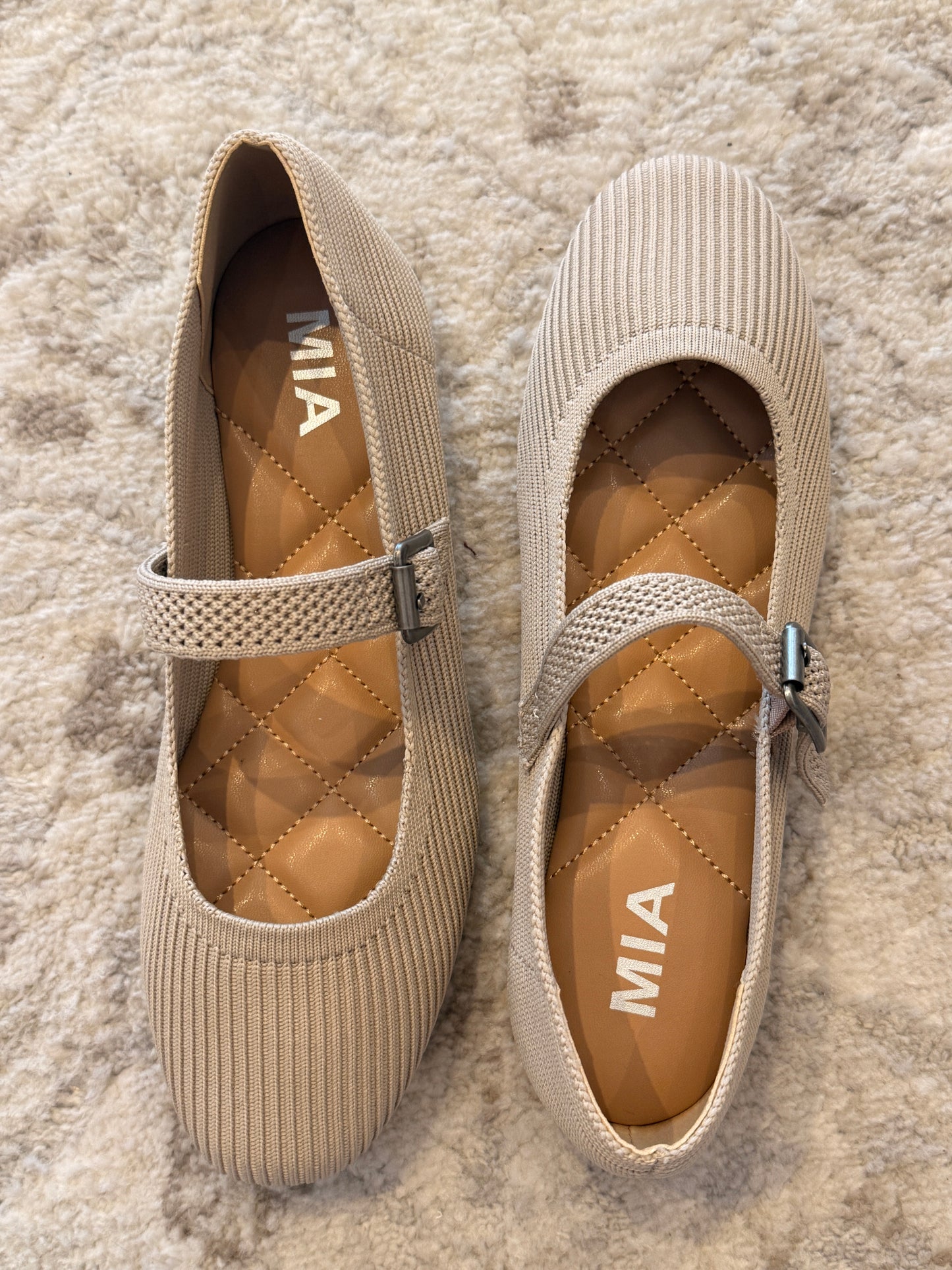 Brita Ballerina Flat Oat Knit