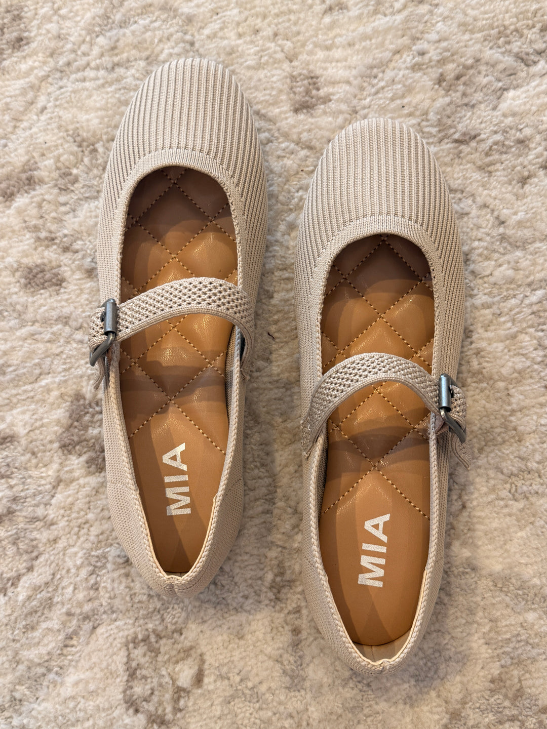 Brita Ballerina Flat Oat Knit