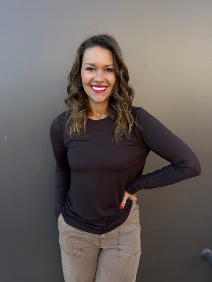 Stassia Tee - Coffee Bean