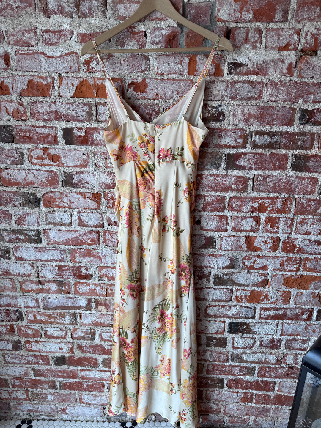 Floral Print Wrap Midi Dress