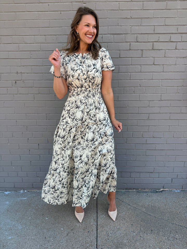 Midnight Garden Maxi Dress