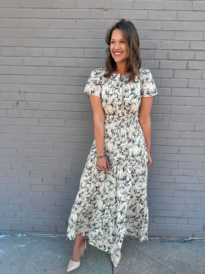 Midnight Garden Maxi Dress