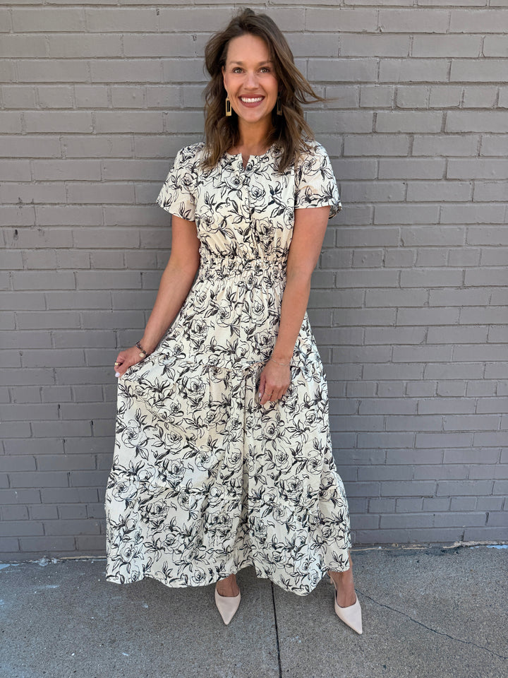 Midnight Garden Maxi Dress