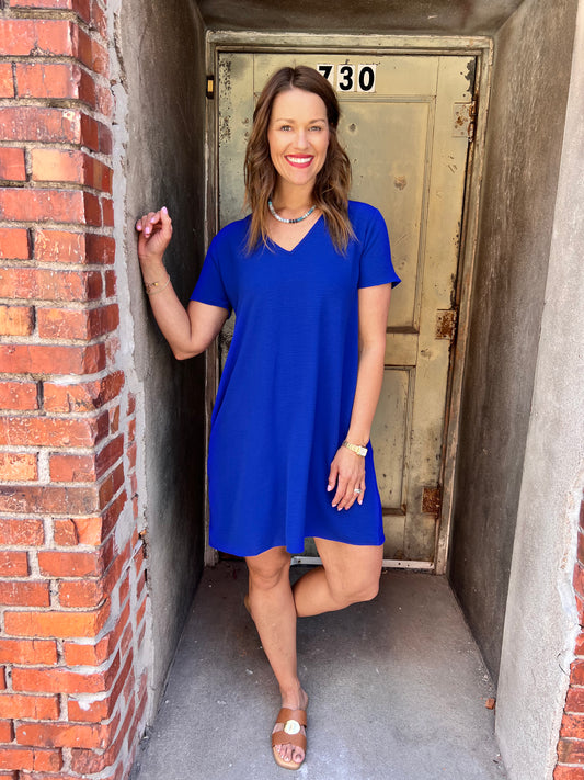 Winning Airflow Dress - Royal Blue