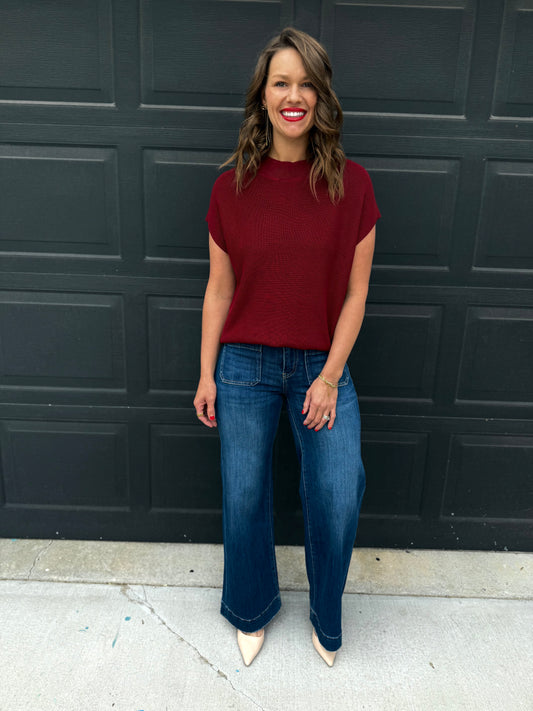 Merlot Relaxed Sweater