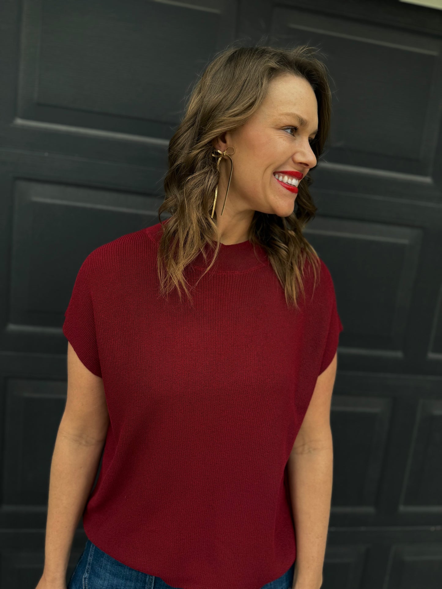 Merlot Relaxed Sweater