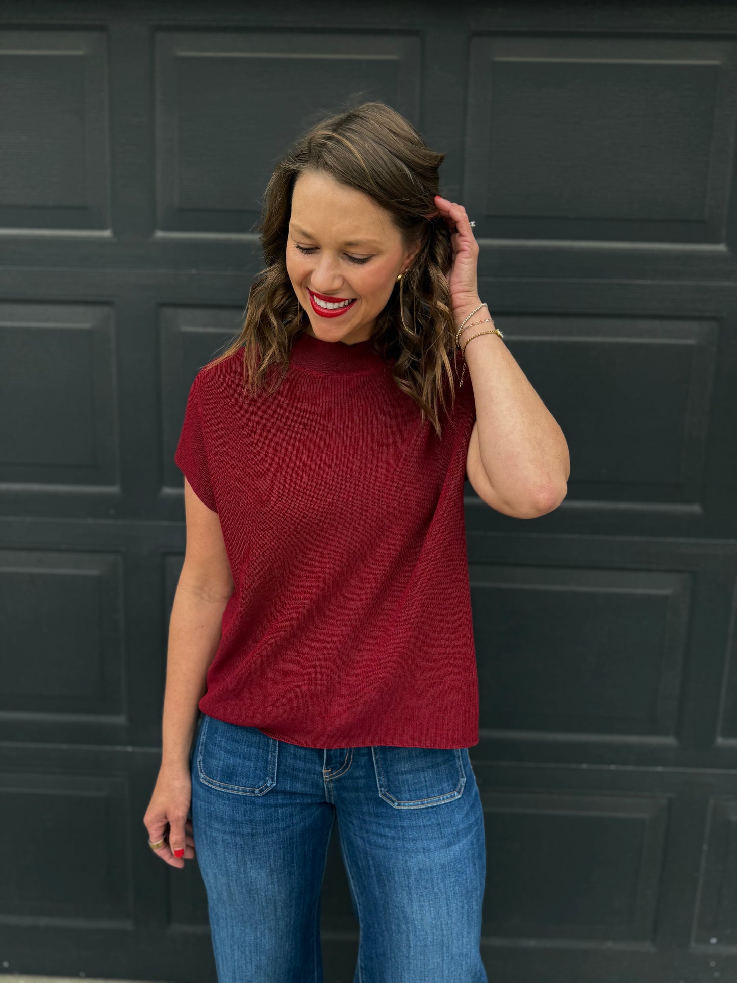Merlot Relaxed Sweater