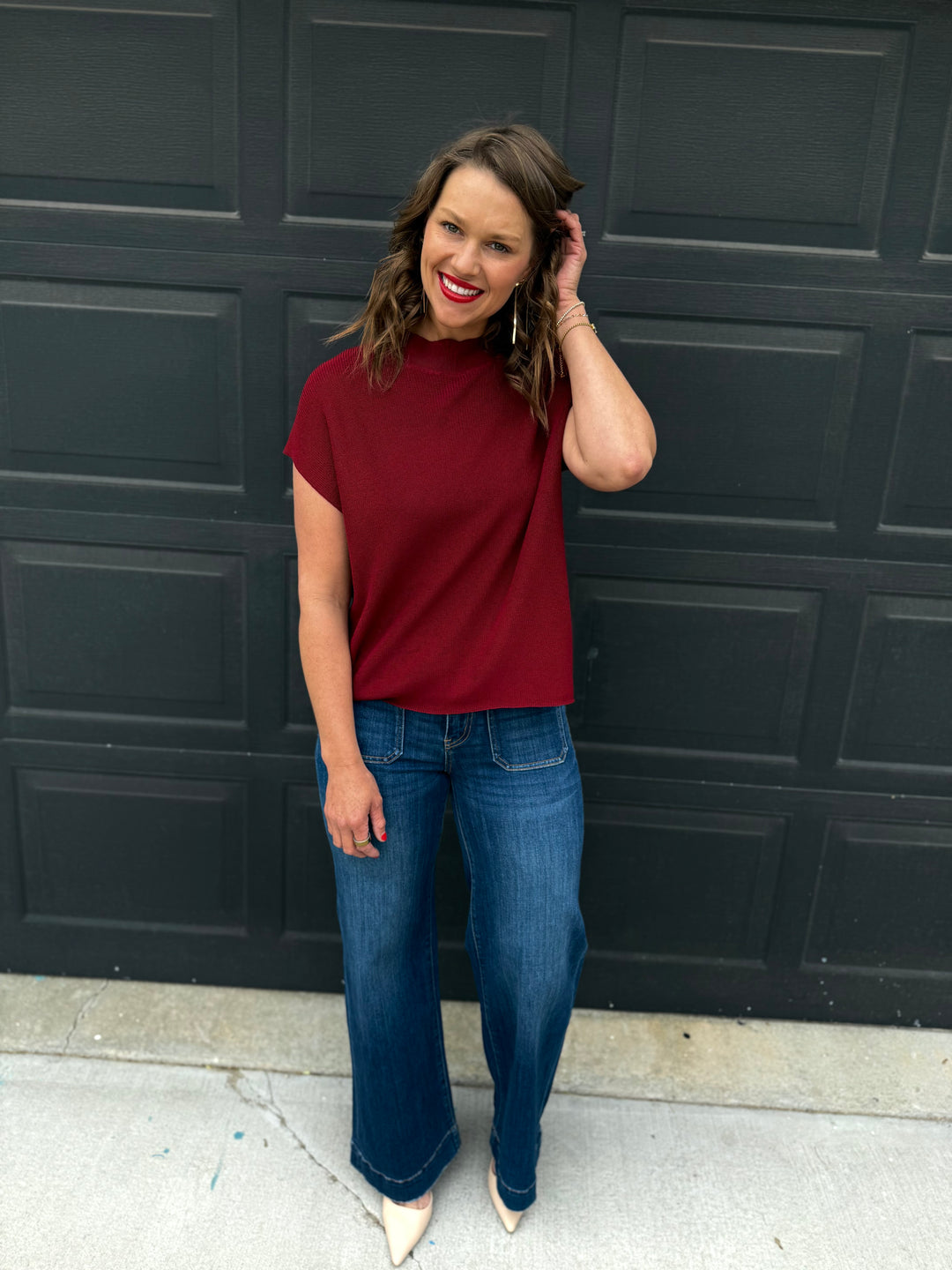 Merlot Relaxed Sweater
