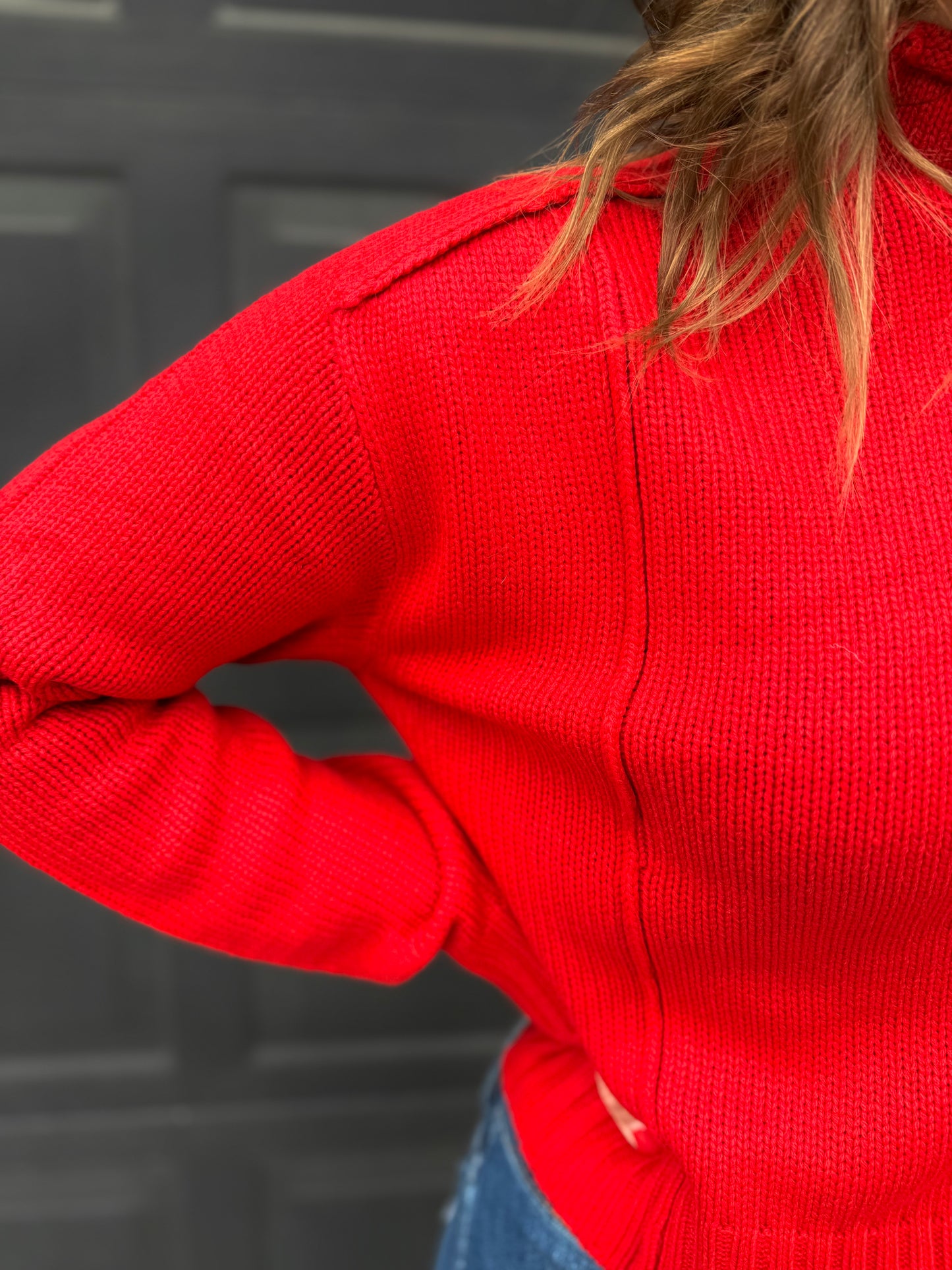 Elevate High Neck Roll Sweater