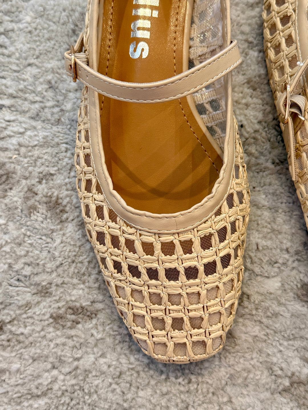 Woven Mary Jane Flats