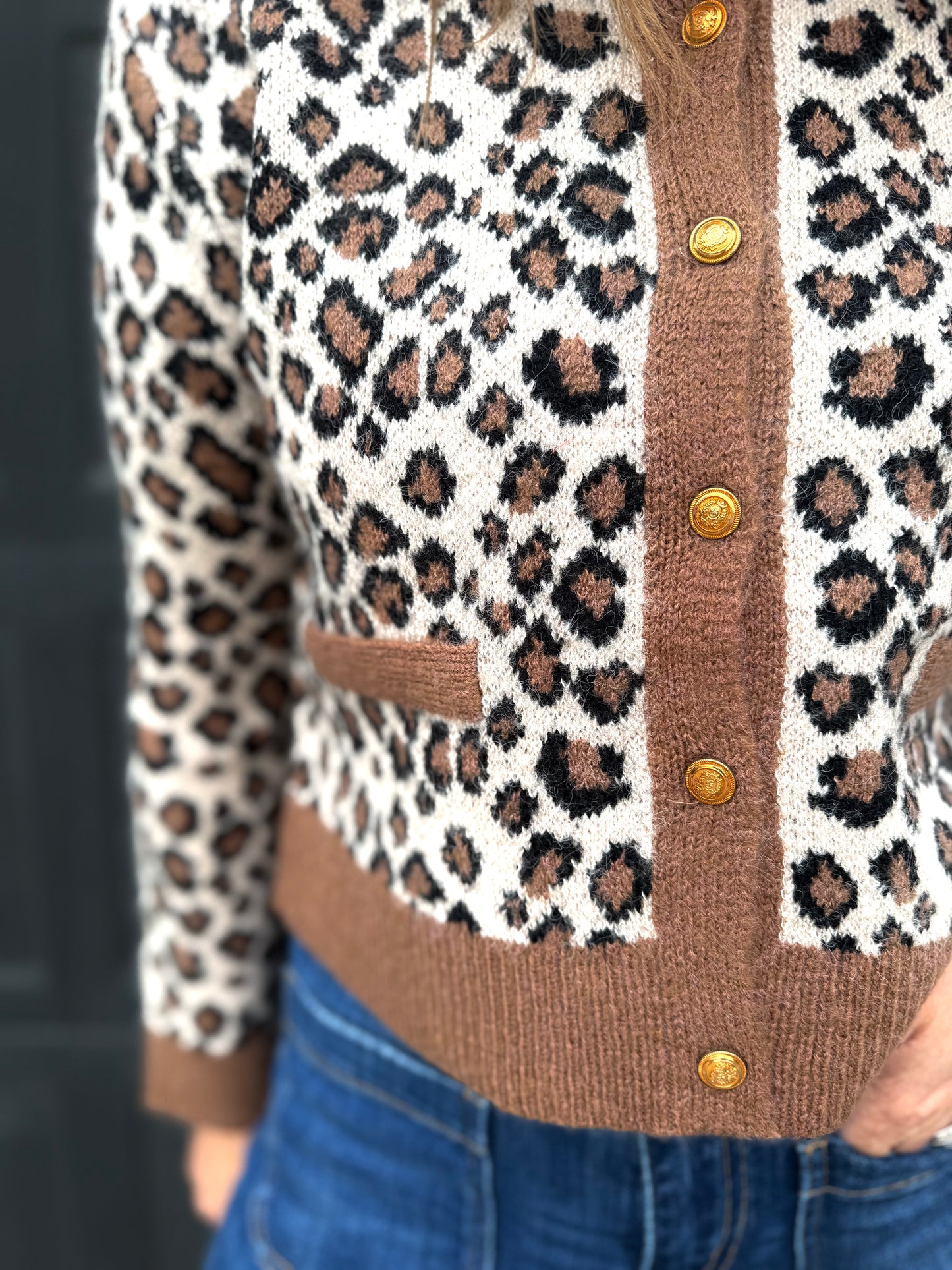 Leopard Button Down Cardigan