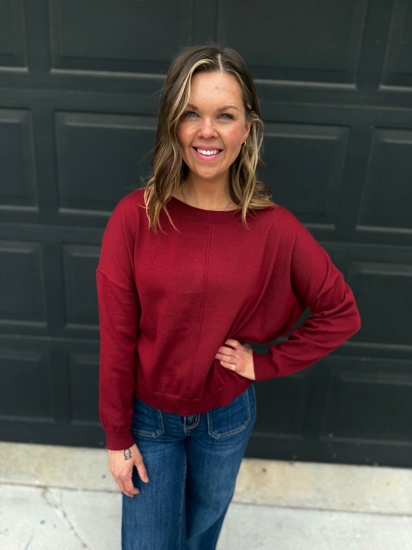 Long Sleeve Merlot