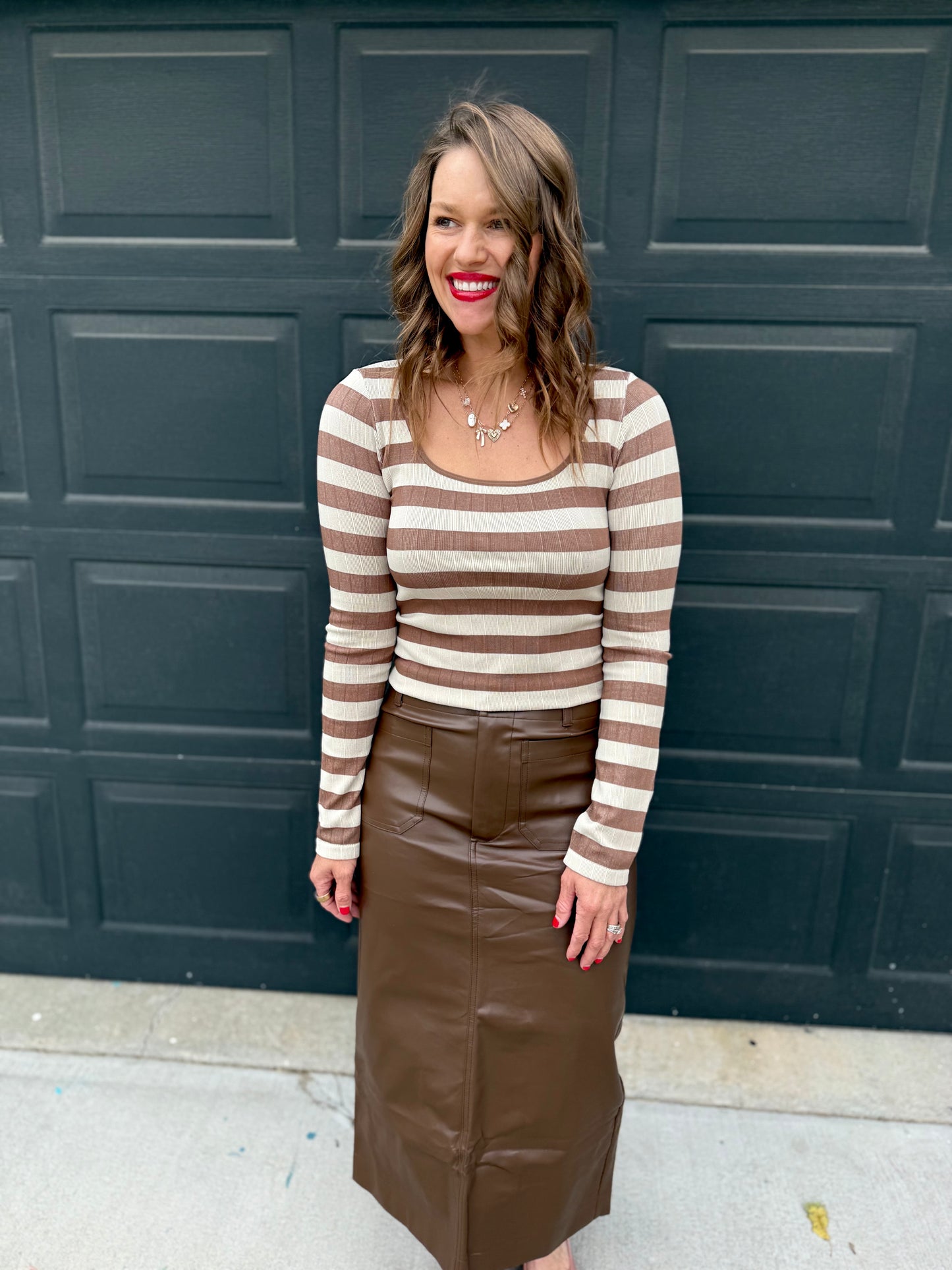 Taupe Stripe Seamless