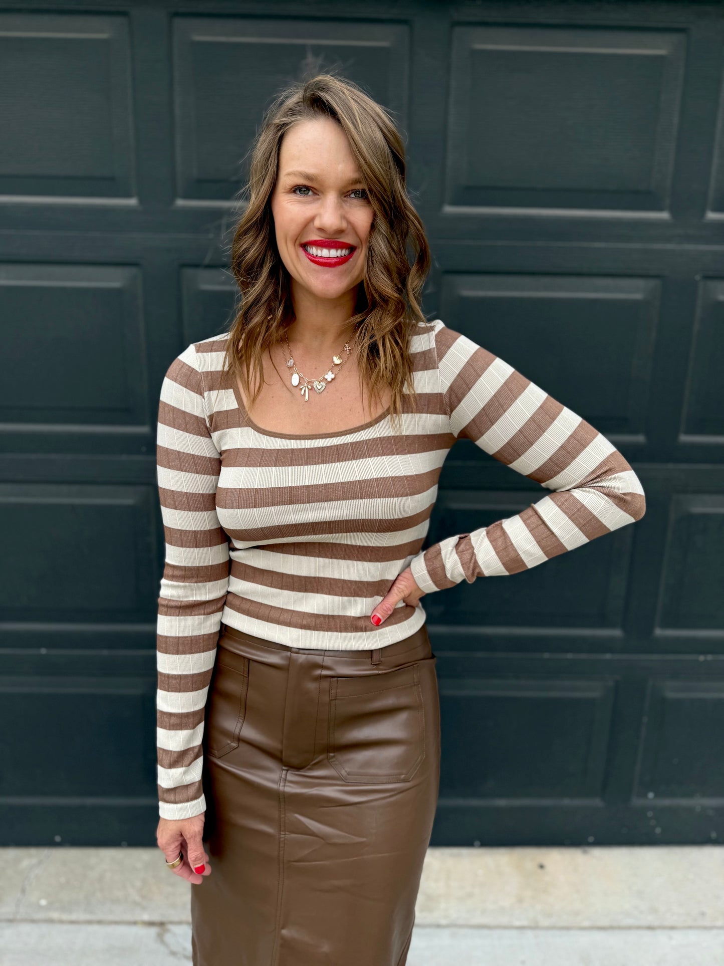 Taupe Stripe Seamless