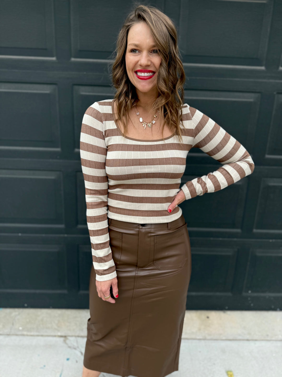 Taupe Stripe Seamless