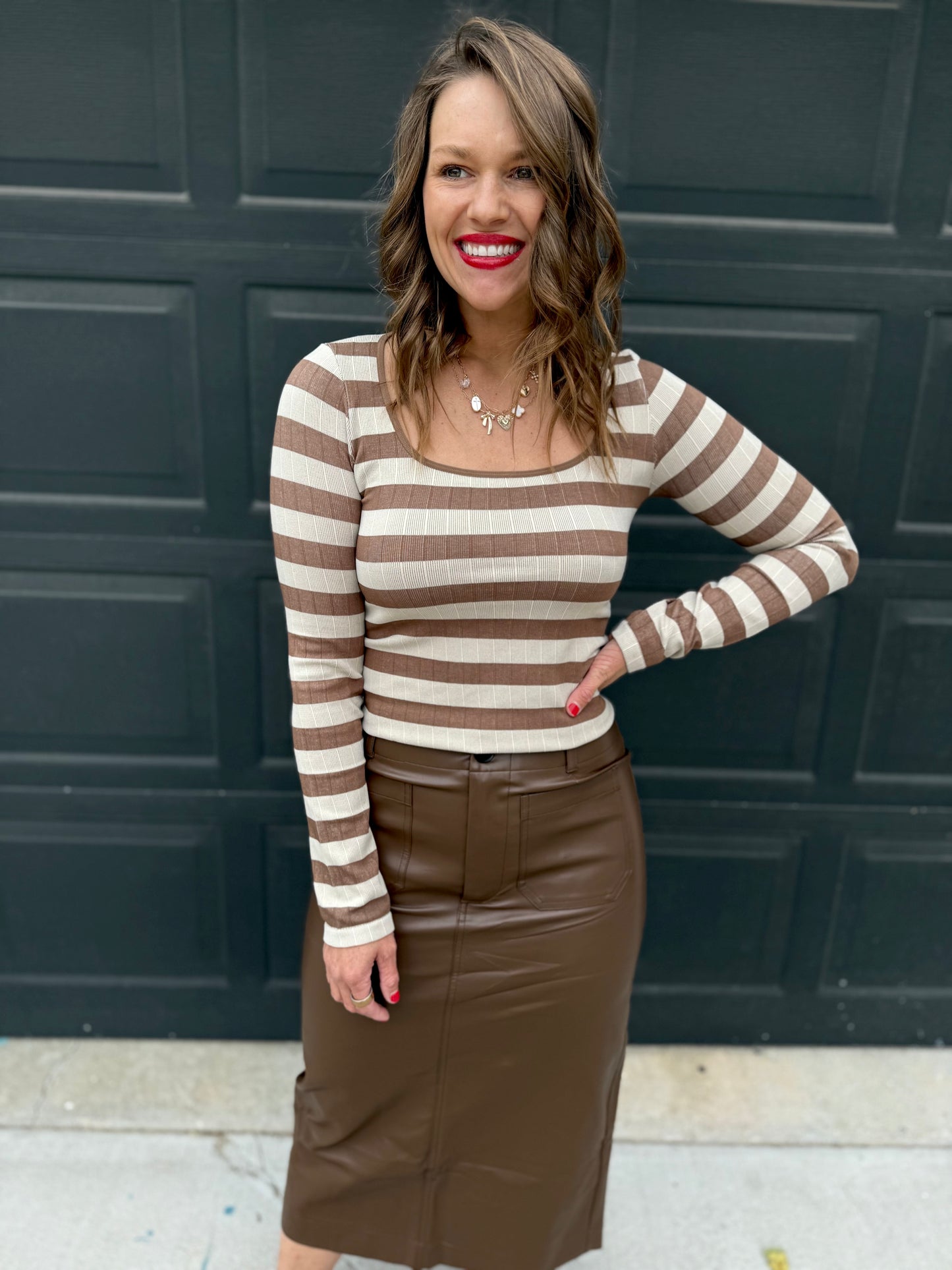 Taupe Stripe Seamless