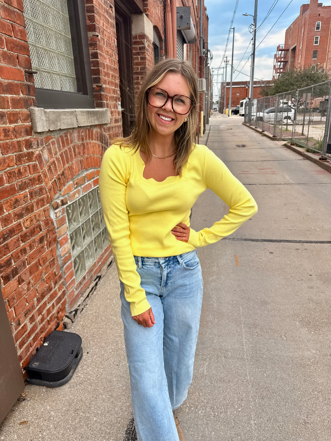 The Whisper Knit Sweater - Lemon
