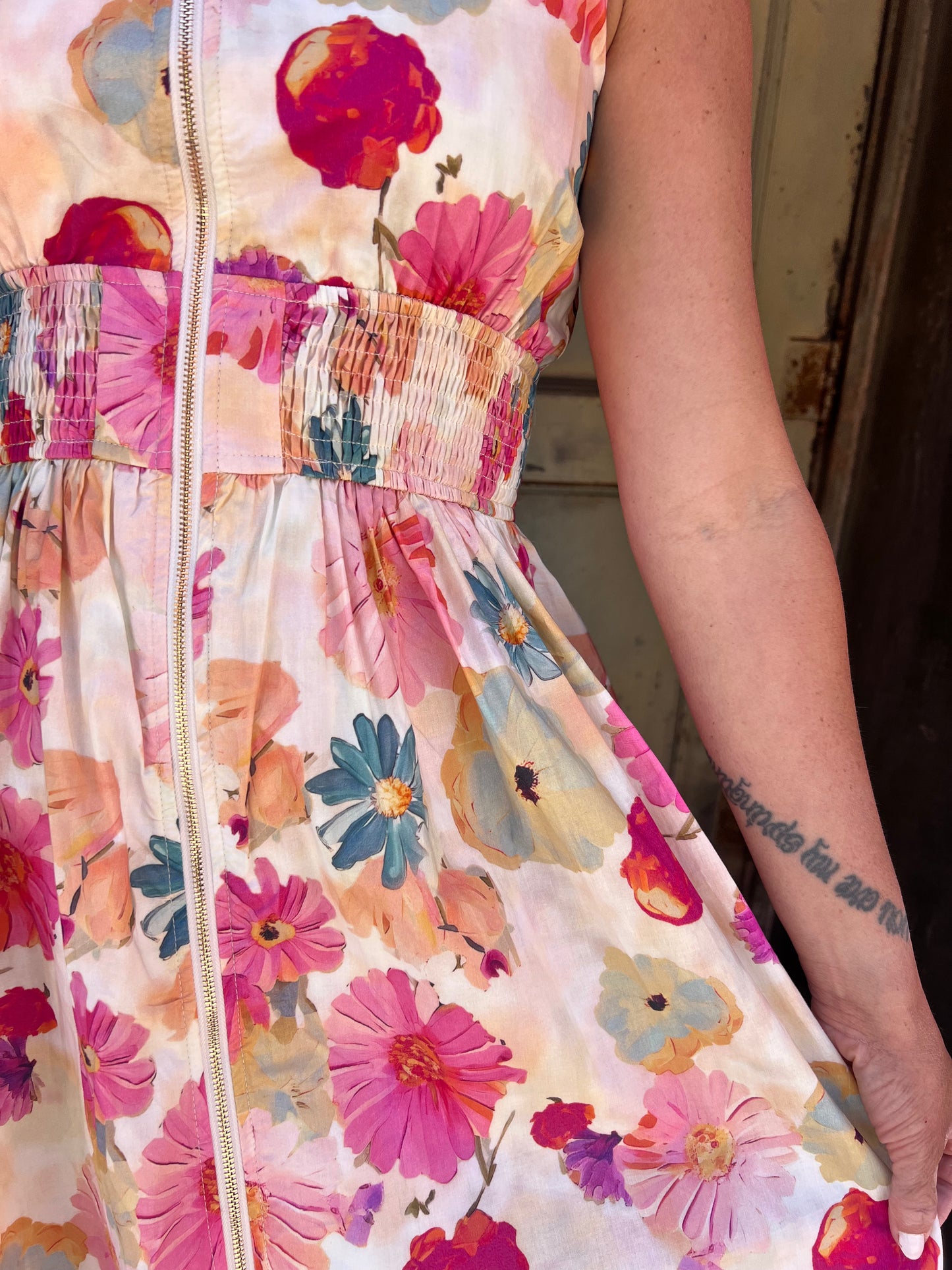 Blossom Breeze Watercolor Dress