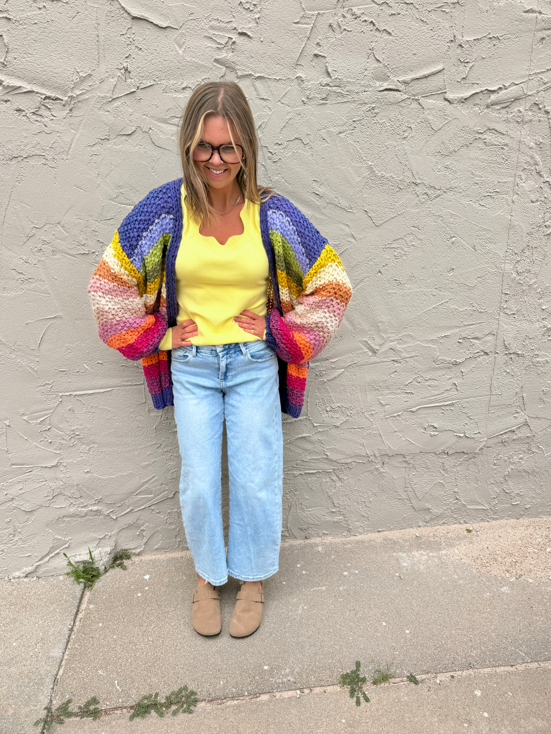 Lila Chunky Crochet Cardigan