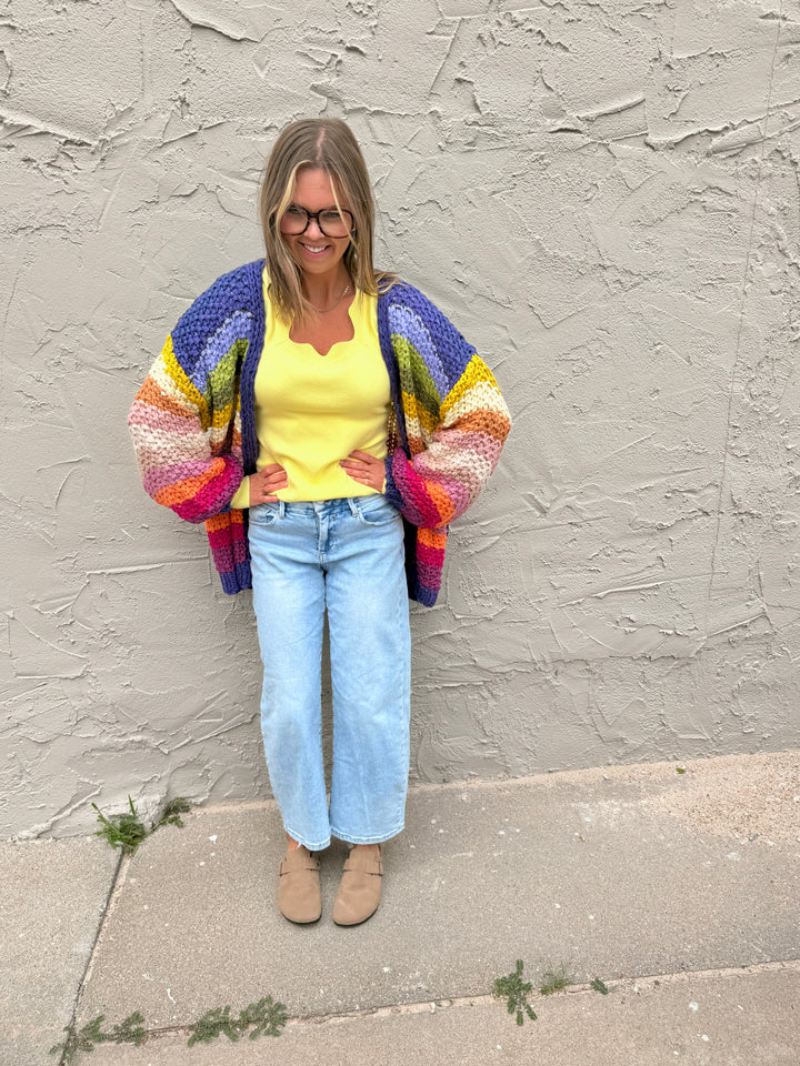 Lila Chunky Crochet Cardigan