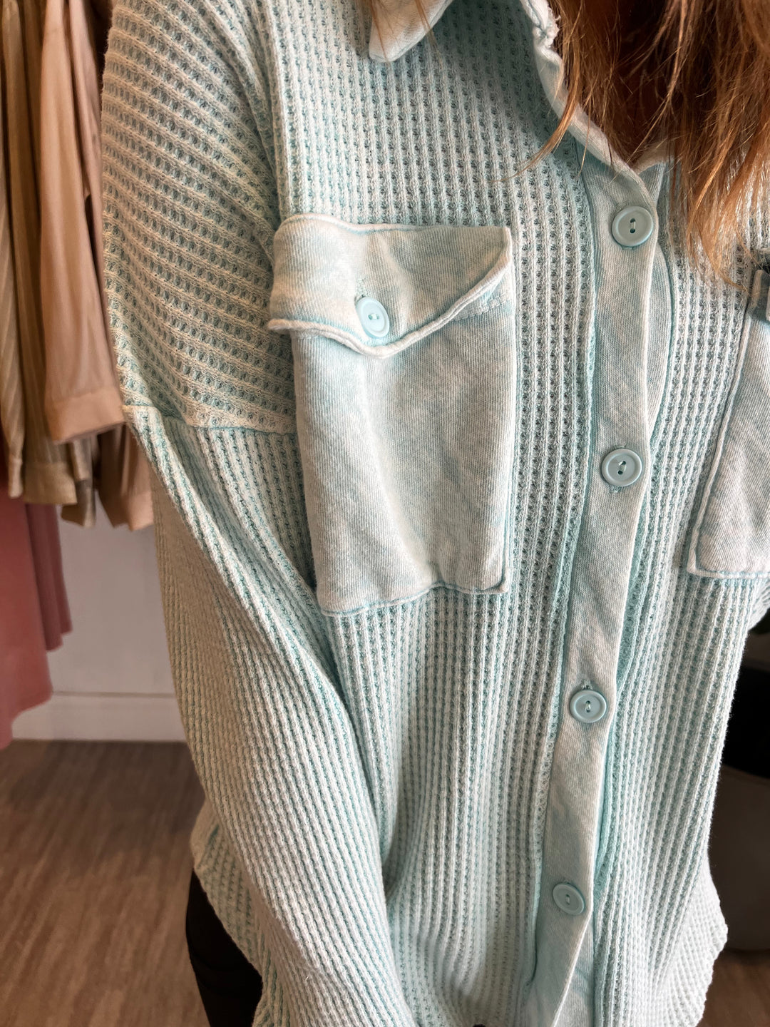 Vintage Wash Waffle Jacket