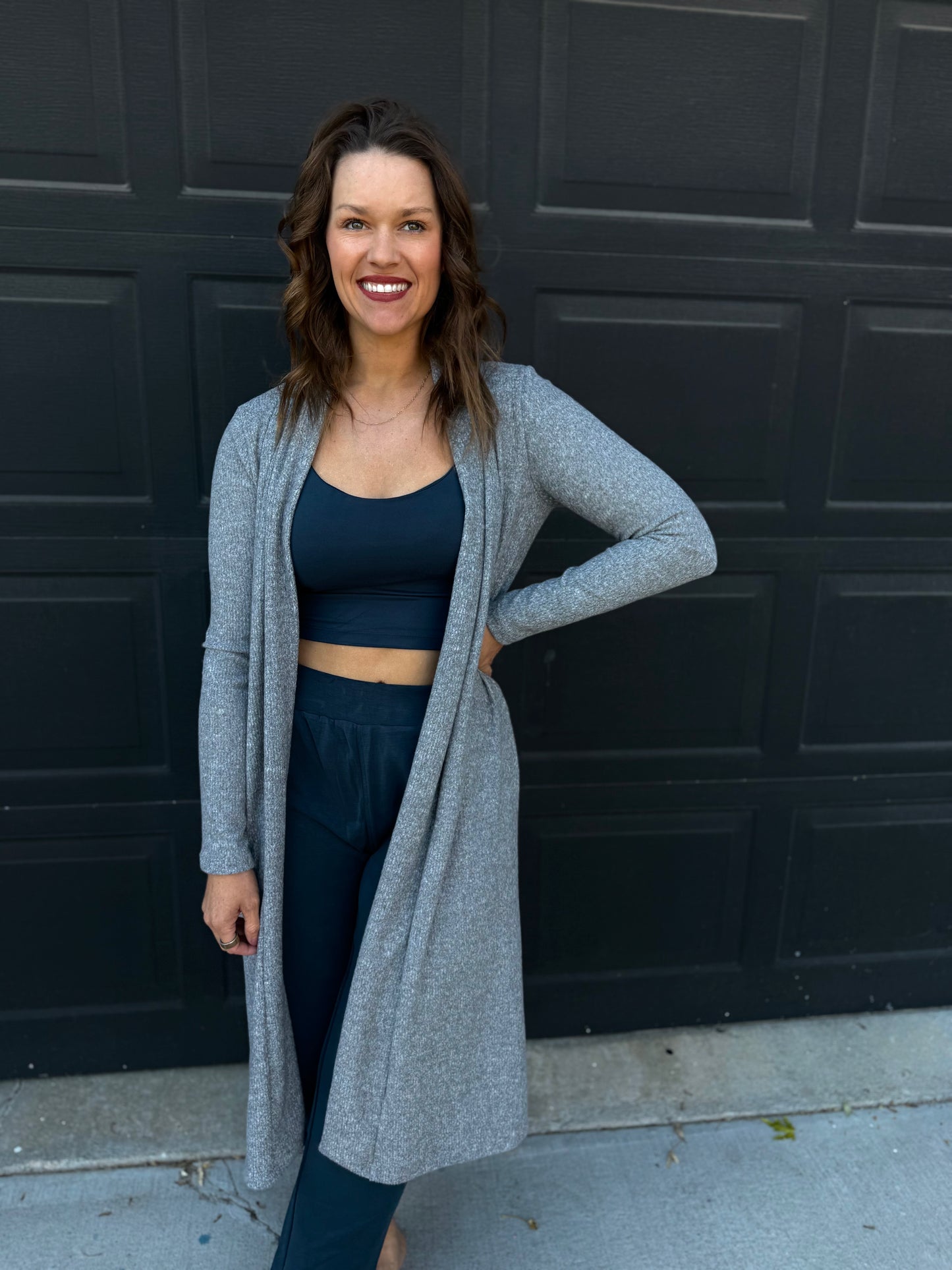 Extra Soft Grey Long Cardigan