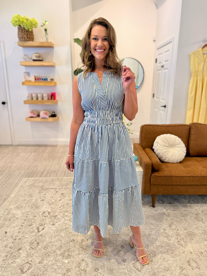 Blue Stripe Maxi