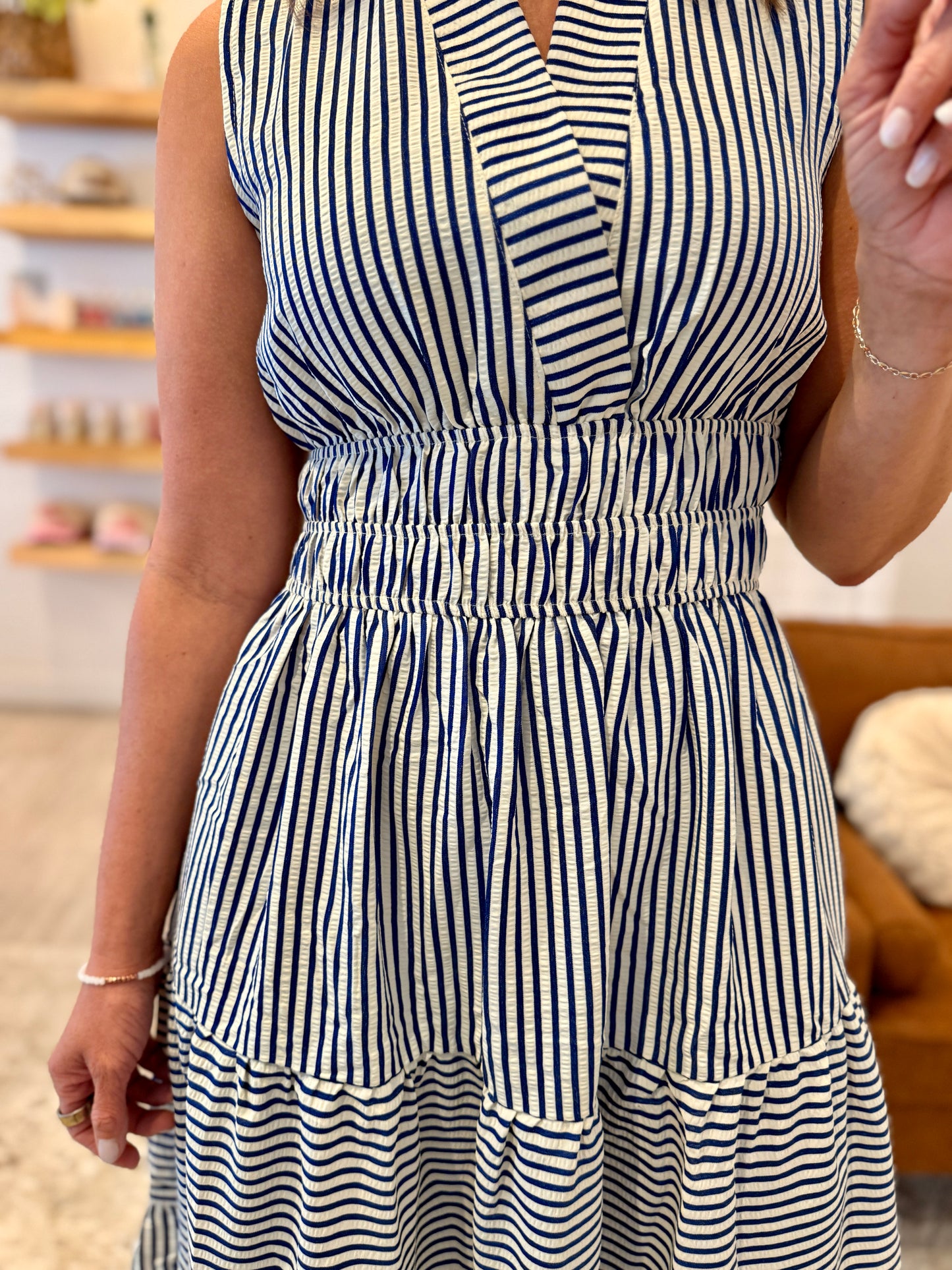 Blue Stripe Maxi