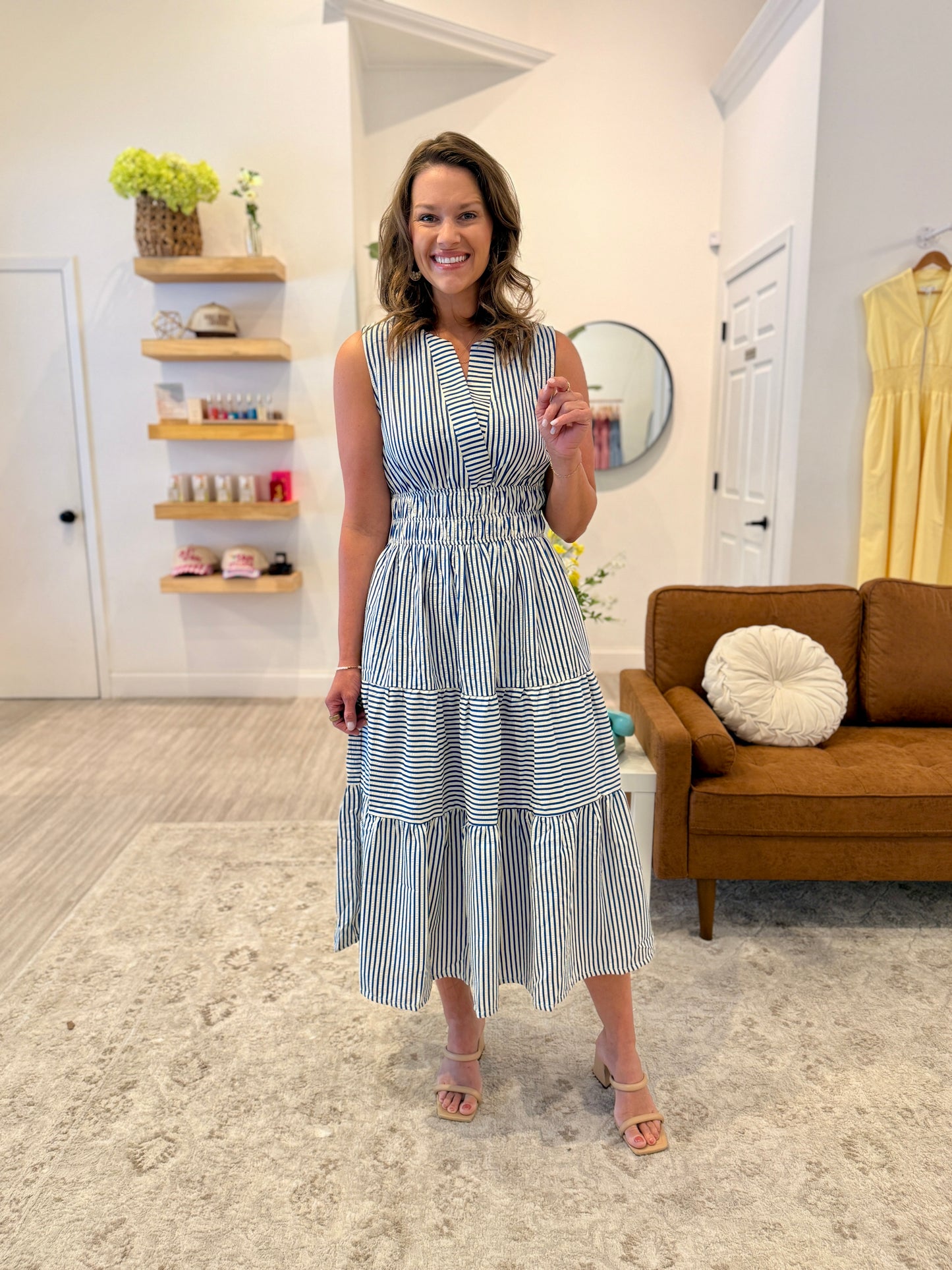 Blue Stripe Maxi