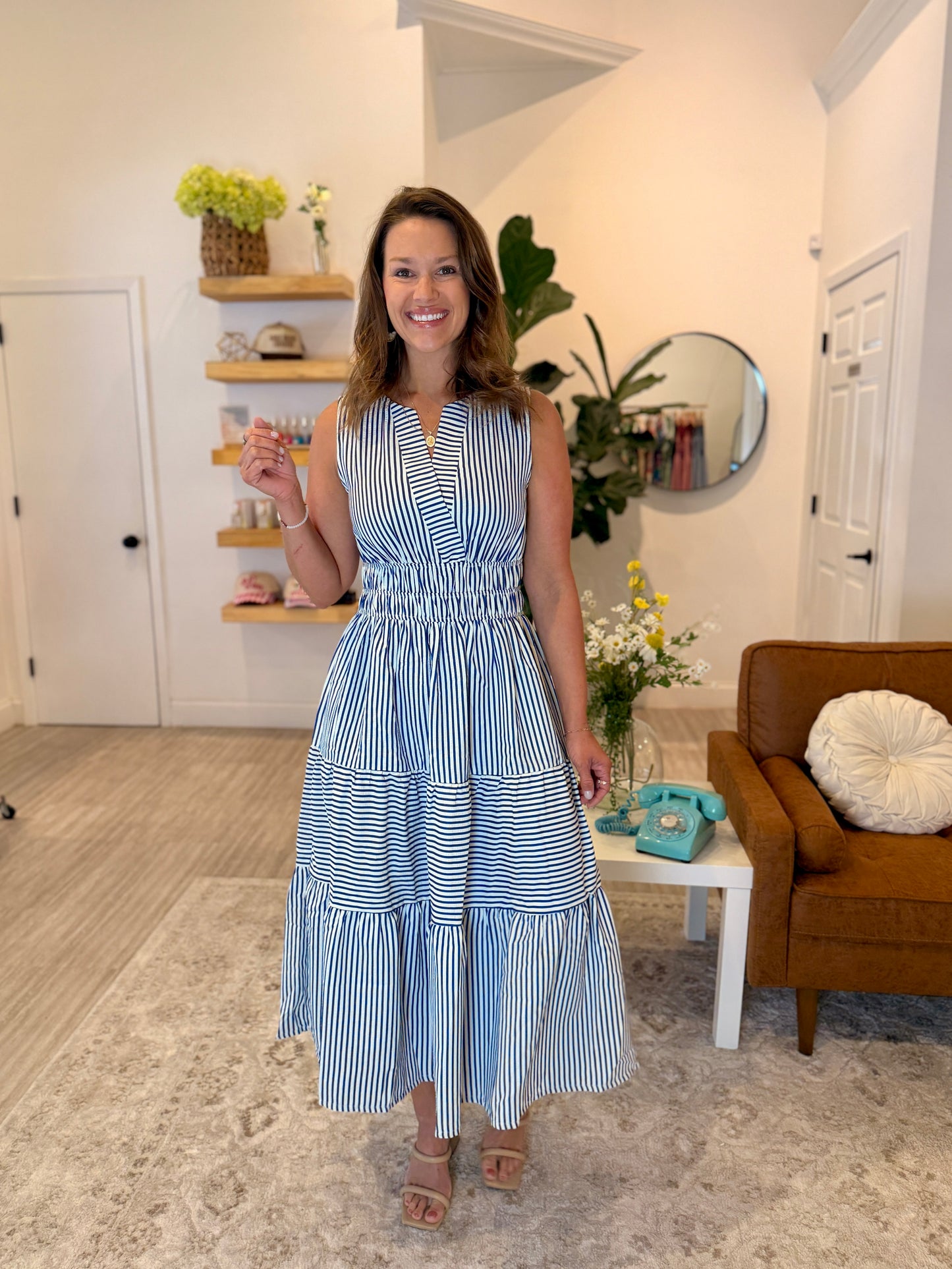 Blue Stripe Maxi