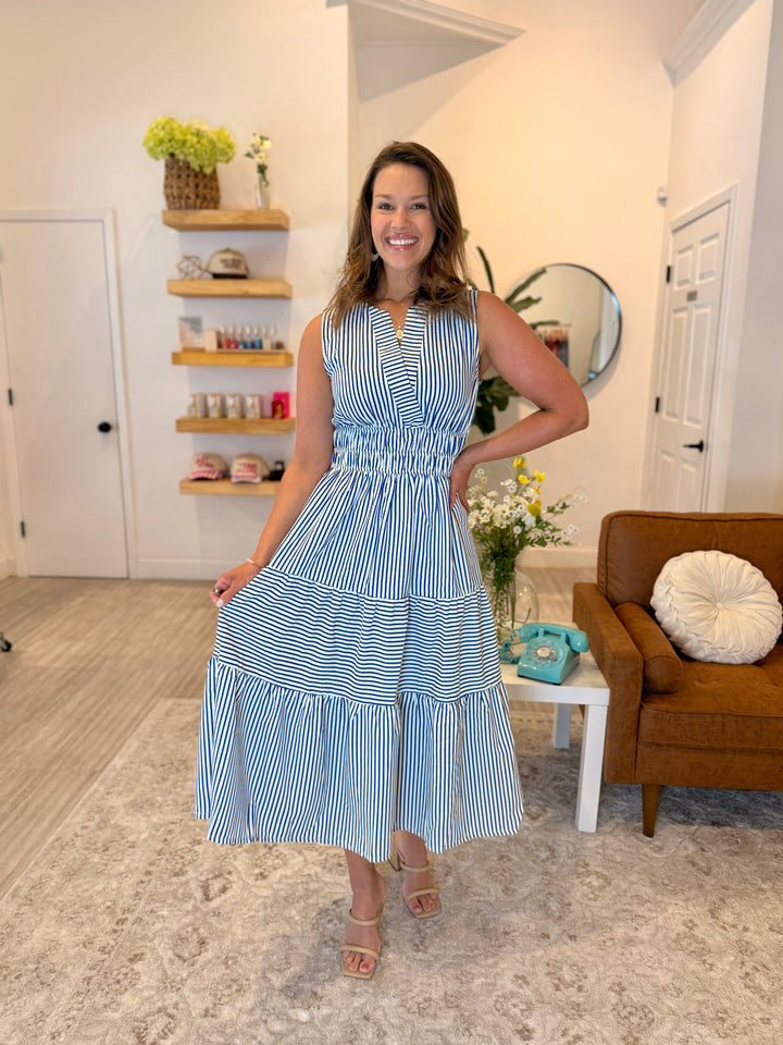 Blue Stripe Maxi