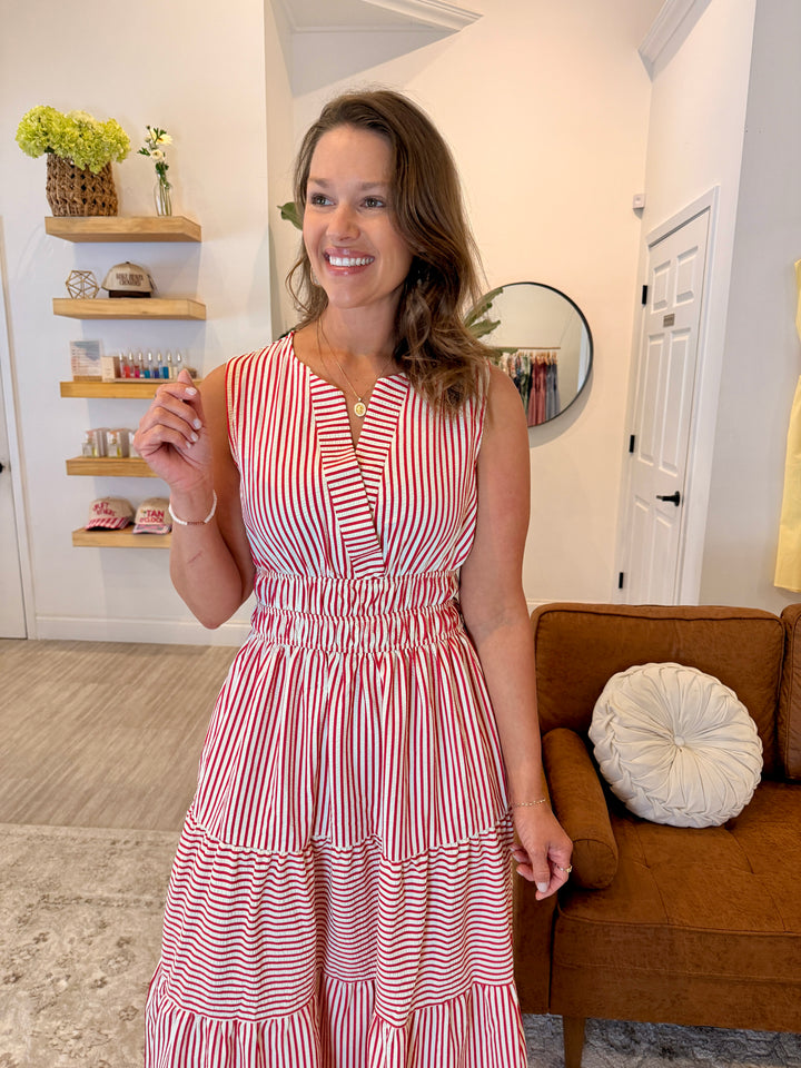 Red Stripe Maxi