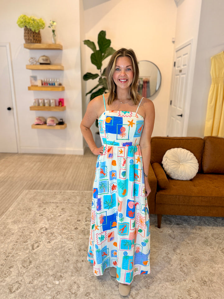 Coastal Postcard Maxi Dress