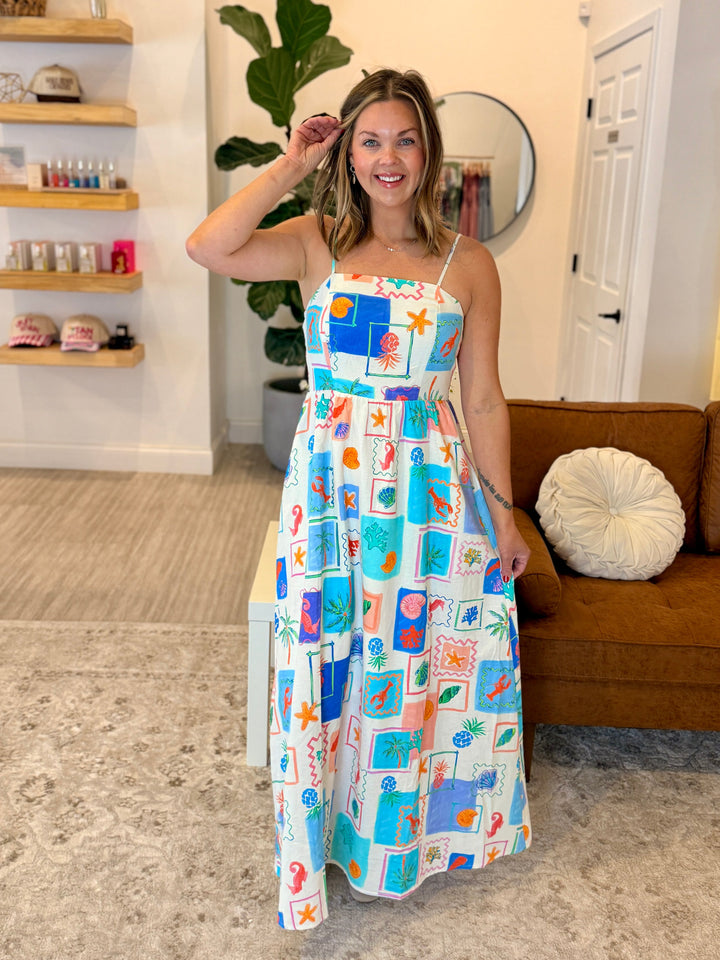 Coastal Postcard Maxi Dress