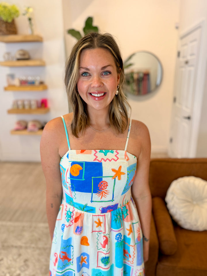 Coastal Postcard Maxi Dress