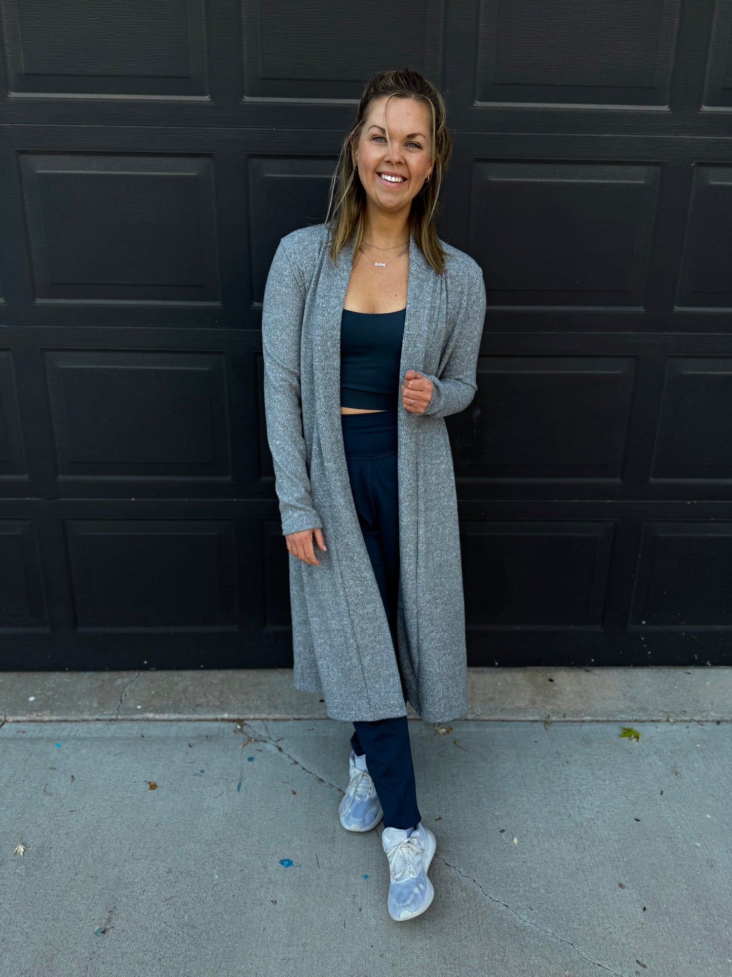 Extra Soft Grey Long Cardigan