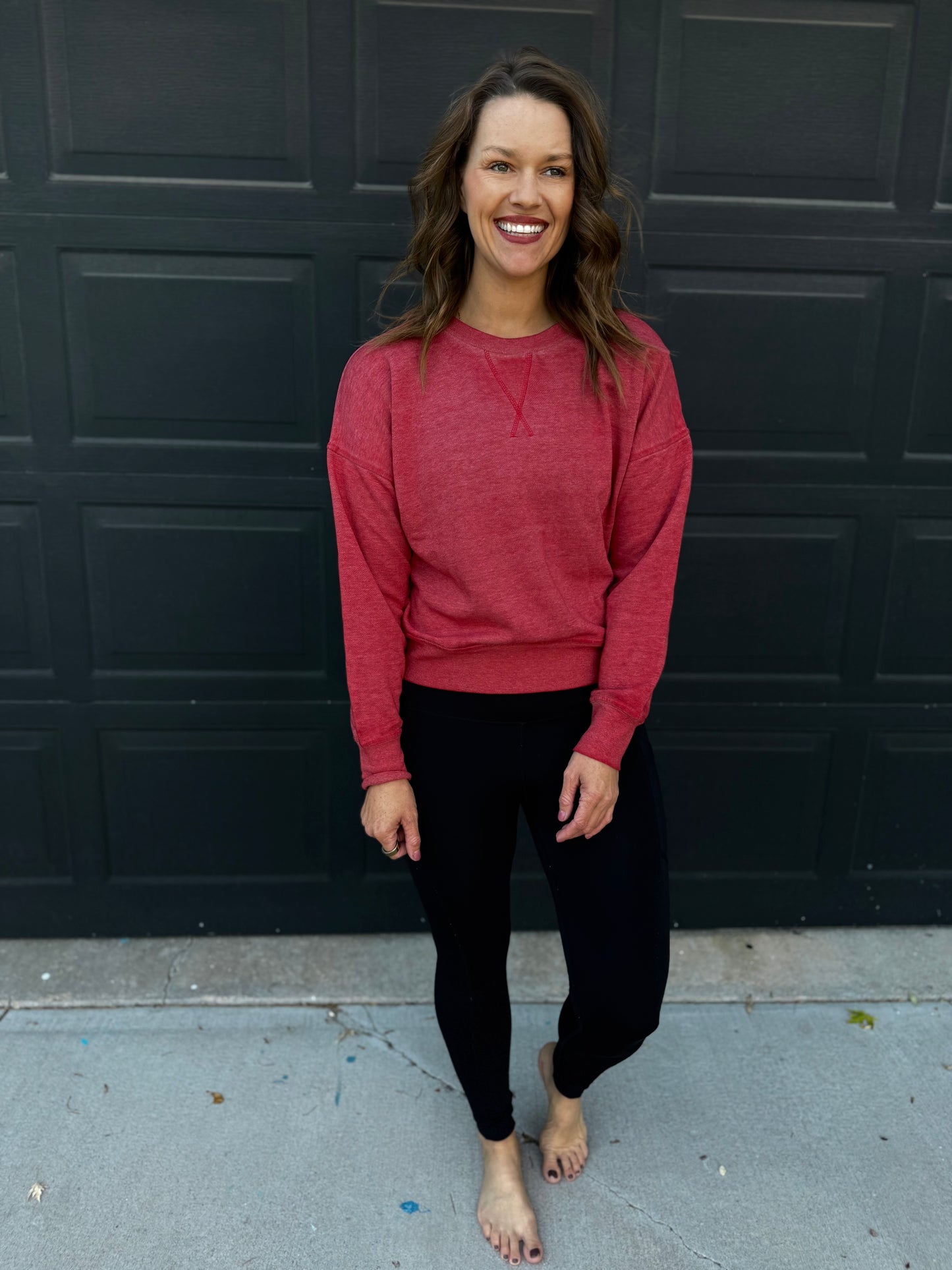 Burned Out Crewneck Sweater