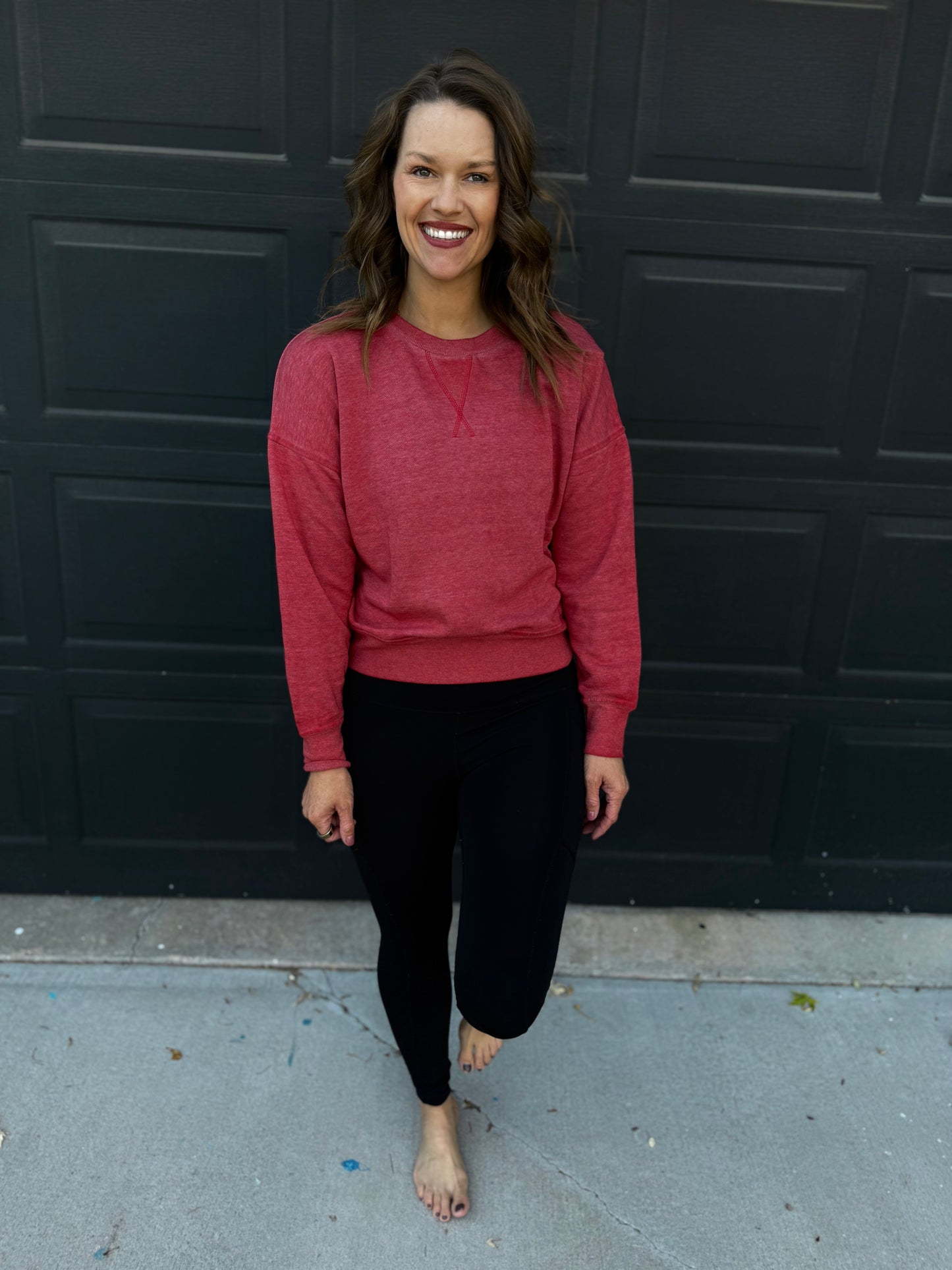 Burned Out Crewneck Sweater