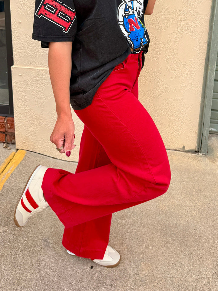 Jenny Clean Hem Full Length Wide Leg