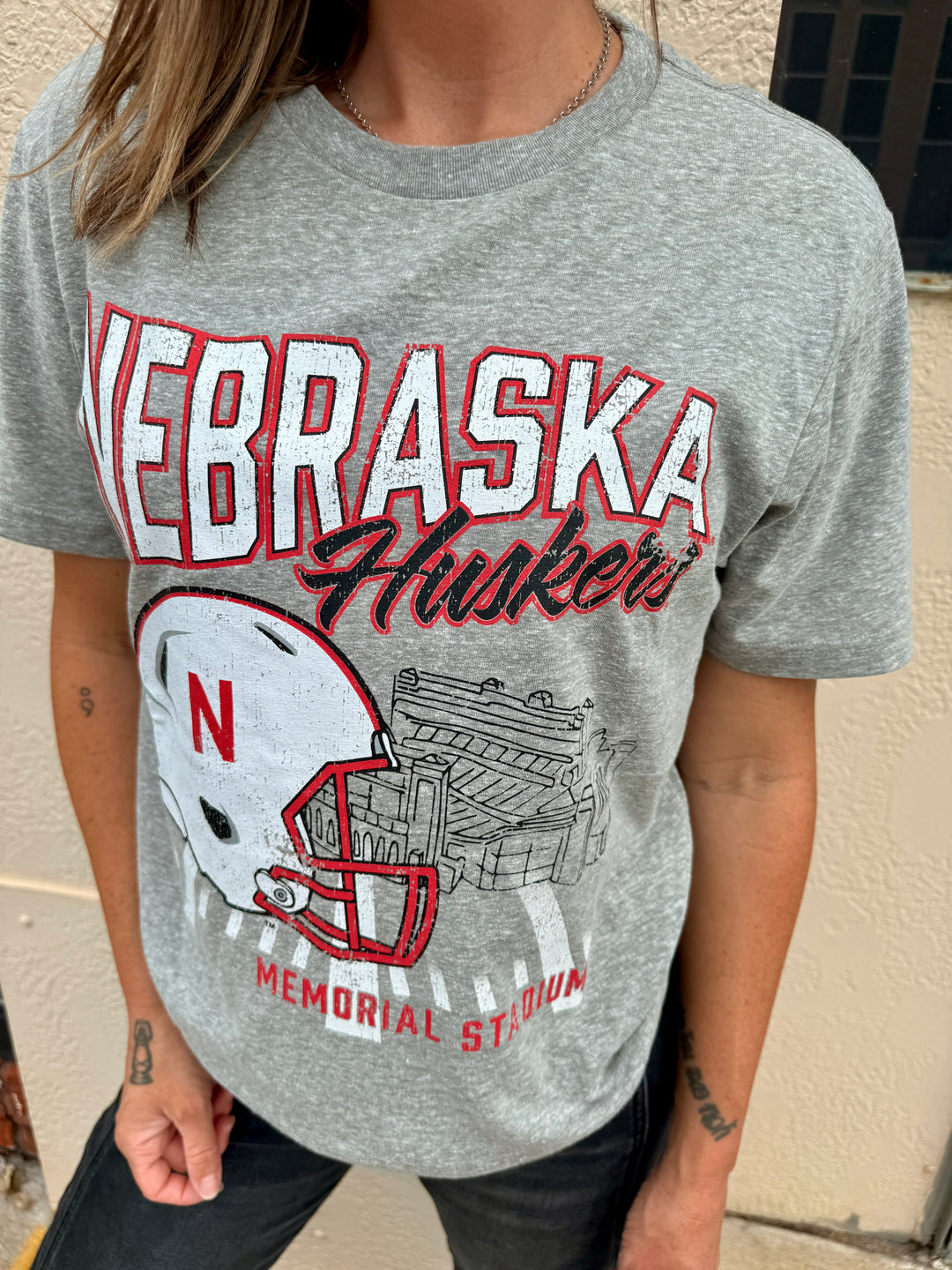 Memorial Stadium Sketch Comfort Tee
