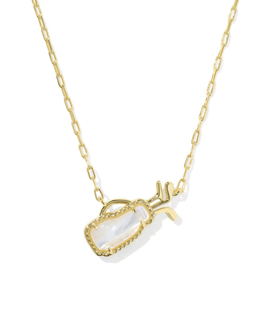 Golf Gold Short Pendant Necklace *Kendra Scott