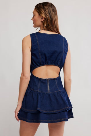 FP Slow Burn Denim Mini