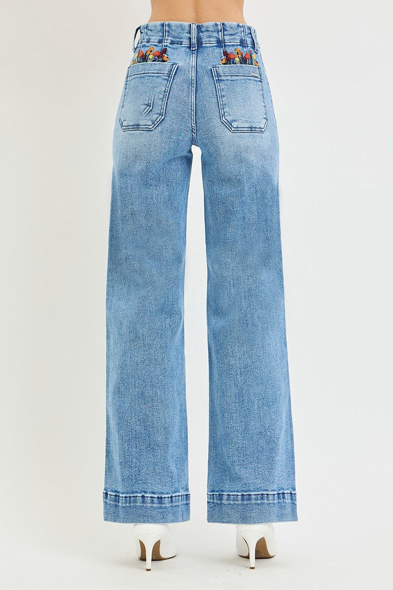 The Montgomery - High-Rise Wide-Leg Jeans