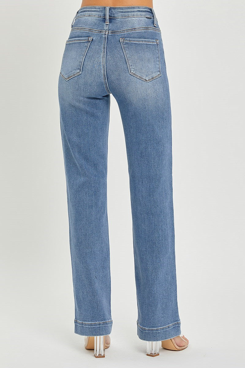 The Laken: High Rise Straight Jeans