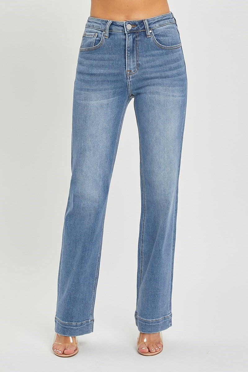 The Laken: High Rise Straight Jeans