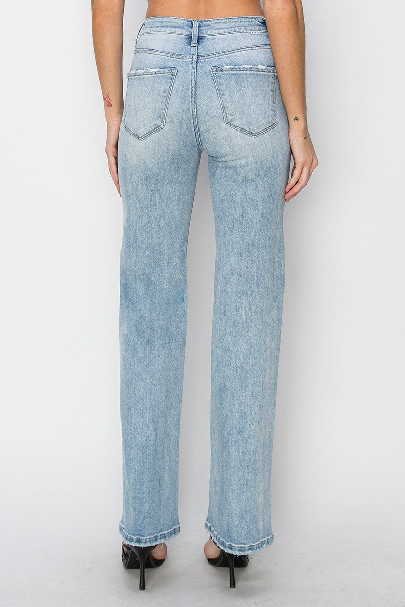 The Kaylee: High Rise Straight Jeans