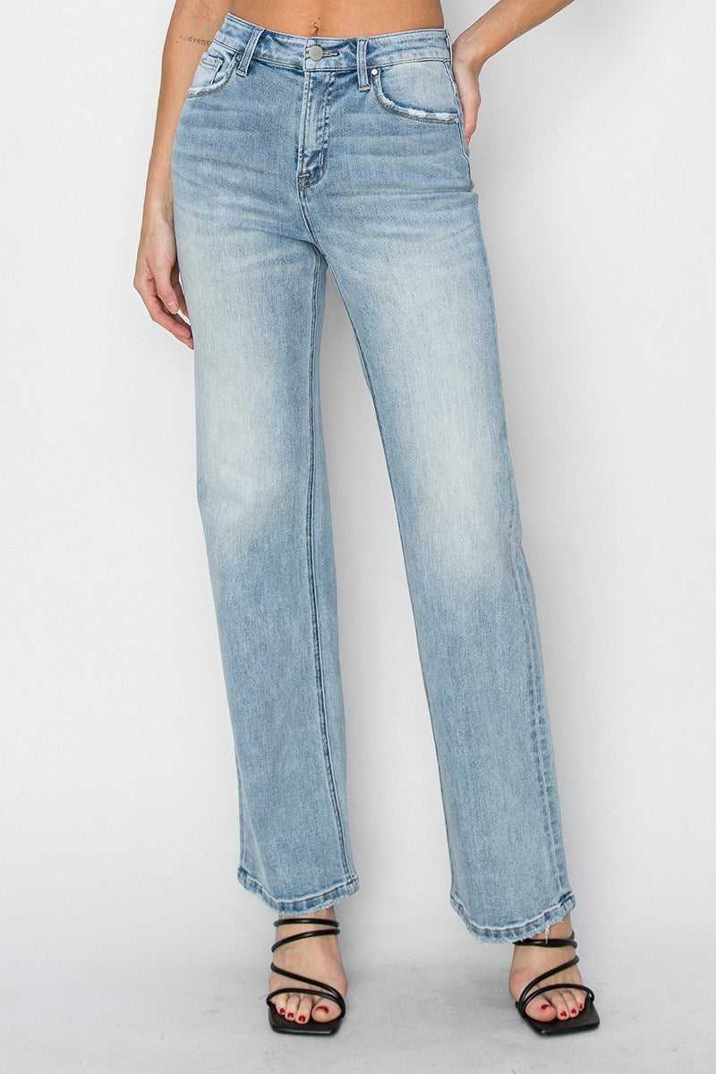 The Kaylee: High Rise Straight Jeans