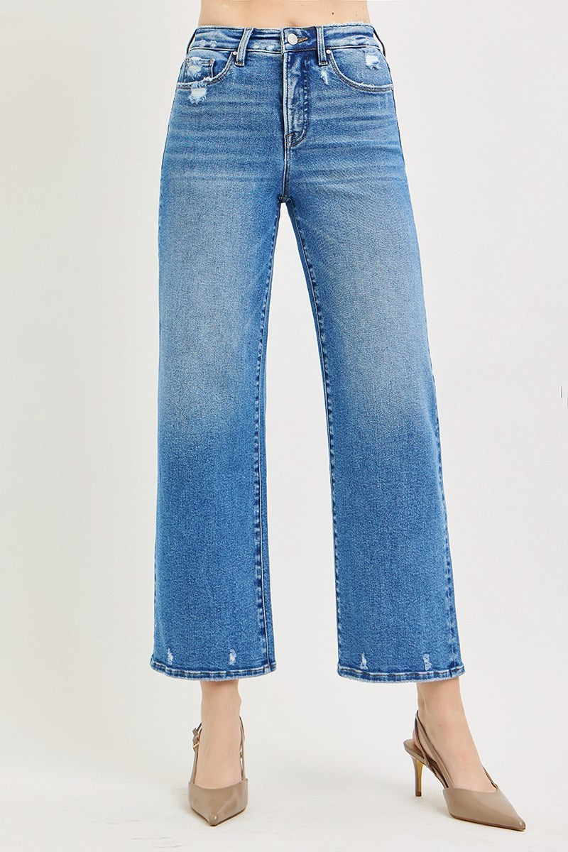 The Harper Crop Wide Jeans