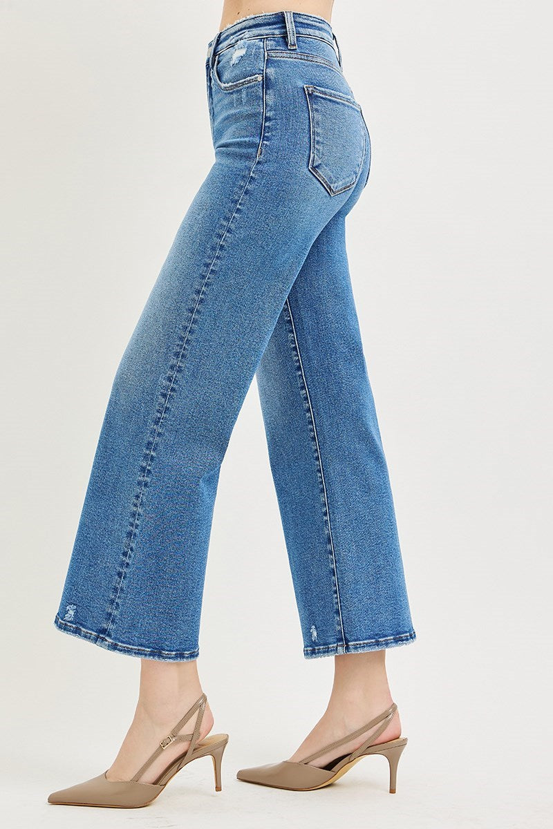 The Harper Crop Wide Jeans