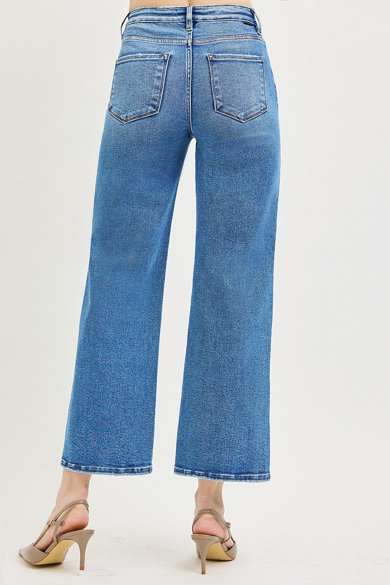 The Harper Crop Wide Jeans